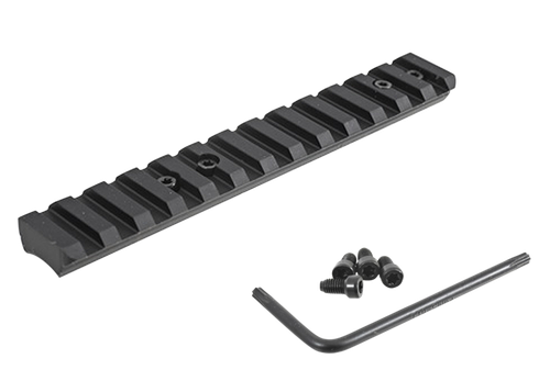 Ruger 90674 Picatinny Rail  Black Anodized Aluminum Fits Ruger American Rimfire 0 MOA