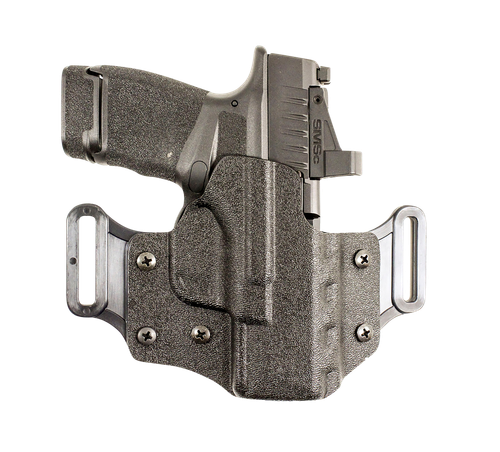 DeSantis Gunhide 195KA0XZ0 Veiled Partner  OWB Black Kydex Belt Slide Fits Springfield Echelon Right Hand