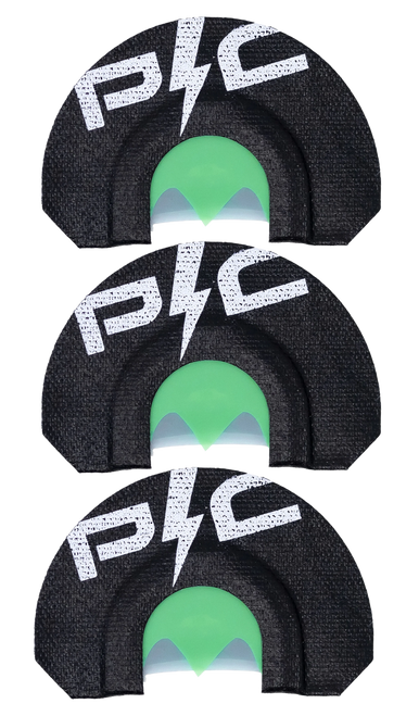 Power Calls 24251  Diaphragm Call Turkey Sounds Black/Green Bat Wing Cut