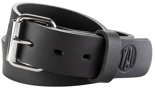 1791 Gunleather BLT014044SBLA 01  Gun Belt Stealth Black Leather 40/44 1.50" Wide Buckle Closure