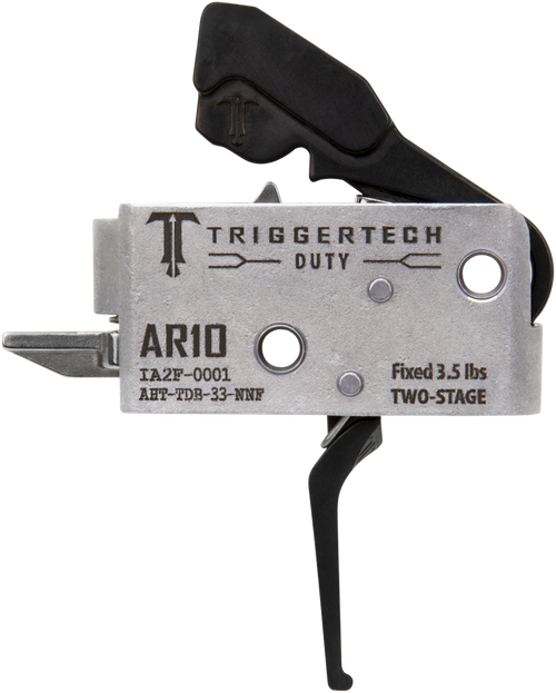 TriggerTech AHTTDB33NNF Duty  Flat Trigger Two-Stage 3.50 lbs Draw Weight Fits AR-10