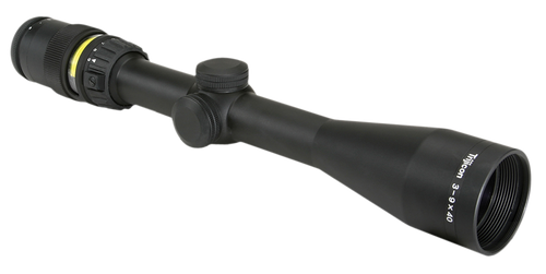 Trijicon 200000 AccuPoint  Black Hardcoat Anodized 3-9x40mm 1" Tube Illuminated Amber Triangle Post Reticle