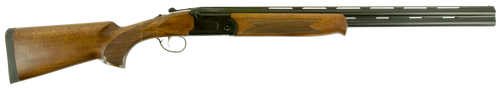 Stevens 22156 555  Compact 410 Gauge Break Open 3" 2rd 24" Black Satin Over/Under Vent Rib Barrel, Satin Black Aluminum Receiver, Fixed Satin Turkish Walnut Stock, Ambidextrous