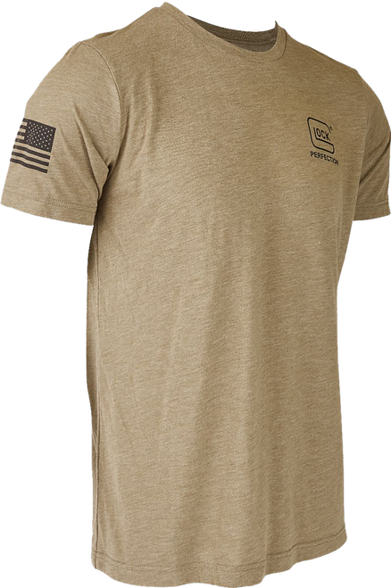 Glock AP96313 2nd Amendment Tee  Olive Cotton/Polyester Short Sleeve Medium