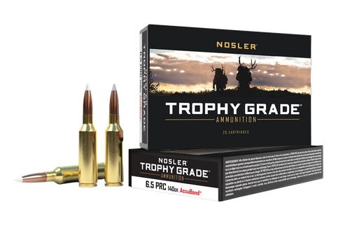 Nosler 61014 Trophy Grade  6.5PRC 140gr Nosler AccuBond 20 Per Box/10 Case