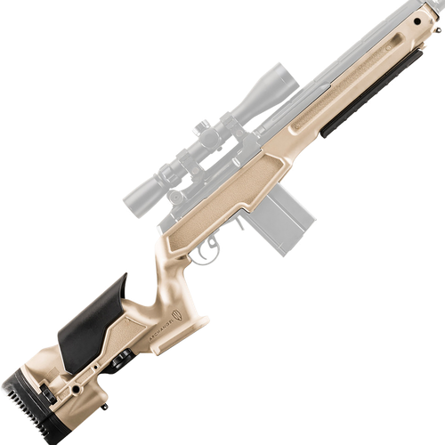 Archangel AAM1ADT Precision Stock  Desert Tan Synthetic Fixed with Adjustable Cheek Riser for Springfield M1A, M14