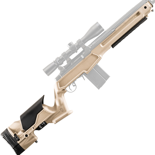 Archangel AAM1ADT Precision Stock  Desert Tan Synthetic Fixed with Adjustable Cheek Riser for Springfield M1A, M14
