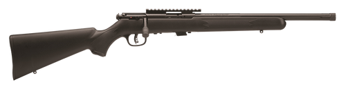 Savage Arms 96699 93R17 FV-SR Full Size 17 HMR 5+1 16.50" Matte Black Heavy Threaded Barrel, Matte Black Picatinny Rail Carbon Steel Receiver, Matte Black Fixed Varmint Synthetic Stock, Right Hand