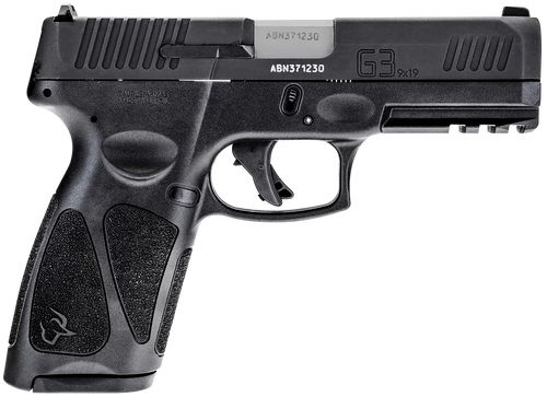 Taurus 1G3B94117 G3  9mm Luger 17+1 4" Barrel, Black Finish Picatinny Rail Frame, Serrated Matte Black Tenifer Steel Slide, Polymer Grip Includes 2 Mags