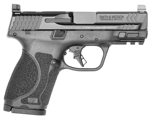 Smith & Wesson 13571 M&P M2.0 Compact 9mm Luger 15+1, 3.60" Black Armornite Stainless Steel Barrel & Optic Cut/Serrated Slide, Matte Black Polymer Frame w/Picatinny Rail