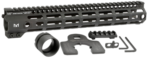 Midwest Industries MIG4M12625 Tactical G4M Handguard AR-15 Black Hardcoat Anodized Black 12.6" 6061-T6 Aluminum M-LOK