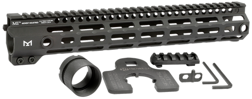 Midwest Industries MIG4M12625 Tactical G4M Handguard AR-15 Black Hardcoat Anodized Black 12.6" 6061-T6 Aluminum M-LOK