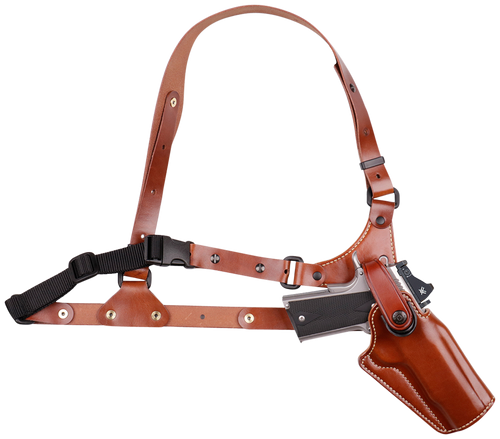 Galco GA186 Great Alaskan  Size Fits Chest Up To 54" Tan Leather Shoulder/Torso Strap Fits Ruger Alaskan Fits S&W N Frame Right Hand