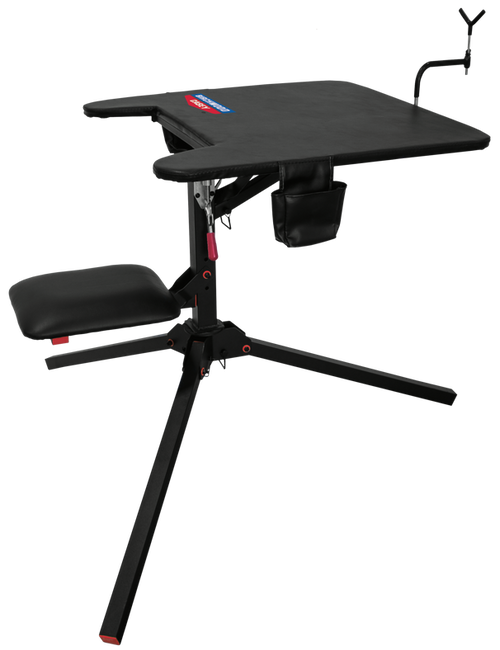 Birchwood Casey MSB300 Swivel Action Shooting Bench Black Steel, 29" W x 29" L