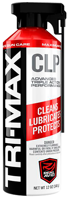 Real Avid AVCLP12A Tri-Max CLP Cleans, Lubricates, Protects 12 oz Aerosol