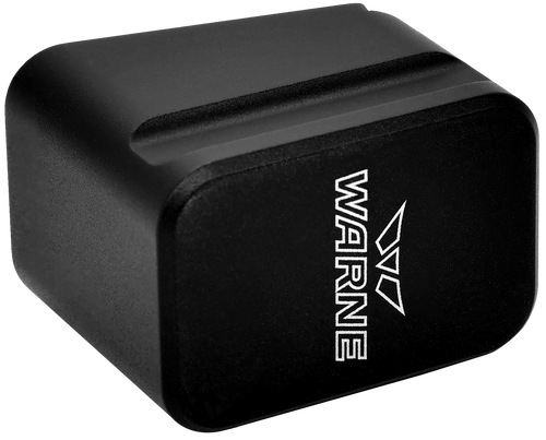 Warne 3126 Magazine Extension  made of 6061-T6 Aluminum with Hardcoat Anodized Black Finish for Glock 19, 23 Magazines (Adds 5rds 9mm Luger, 4rds 40 S&W)