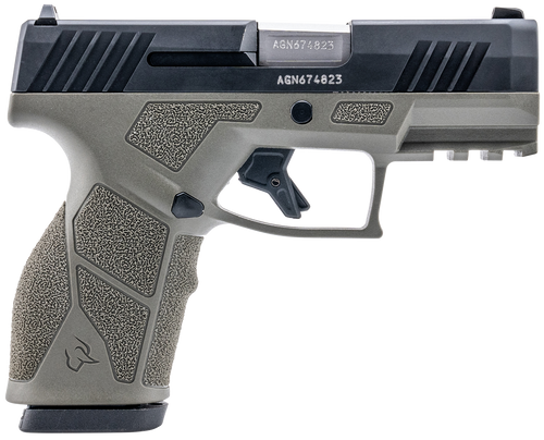 Taurus 1-GX2931O GX2  9mm Luger 13+1 3.37" Matte Stainless Steel Barrel, Matte Black Serrated Stainless Steel Slide, OD Green Polymer Frame w/Picatinny Rail, Polymer Grip