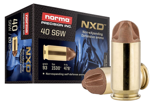 Norma Ammunition 611440020 Self Defense NXD 40S&W 93gr 20 Per Box/10 Case