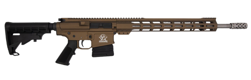 Great Lakes Firearms GL10308SSBRZ GLFA  308 Win 10+1 18" Stainless Threaded Barrel, Bronze Cerakote Picatinny Rail Aluminum Receiver, 6 Position Mil-Spec Black Synthetic Stock, Mil-spec Polymer Grip