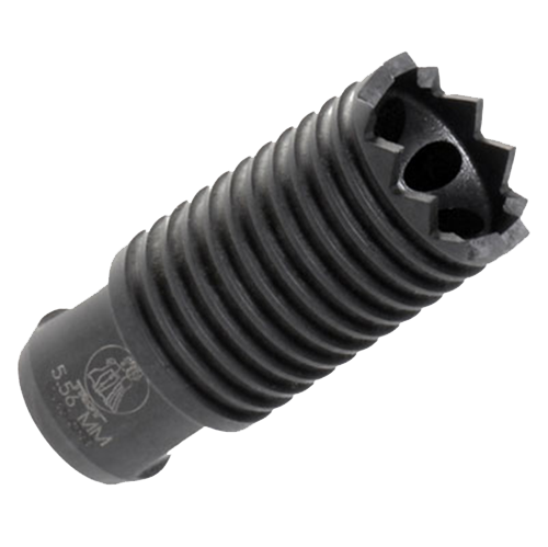 Troy Ind SBRACLM05BT00 Claymore Muzzle Brake Black Steel with 1/2"-28 tpi Threads & 2.25" OAL for 5.56x45mm NATO AR-Platform