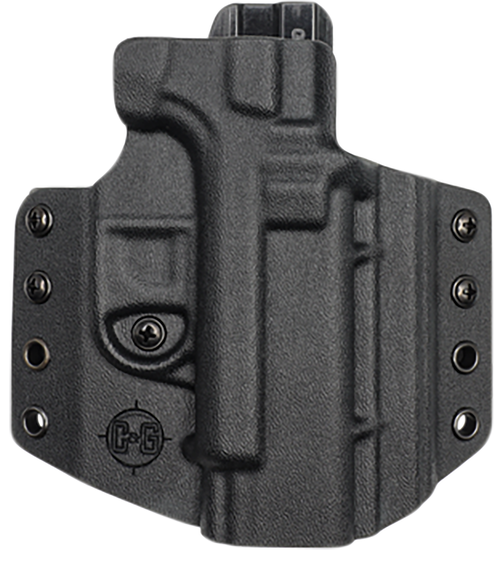 C&G Holsters 0006100 Covert  OWB Black Kydex Belt Loop Fits Glock 19 Fits Glock 23 Fits Glock 45