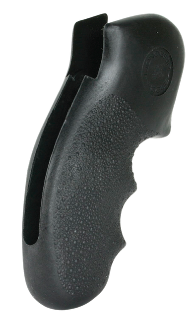 Hogue 19100 Monogrip Finger Grooves Black Nylon Cobblestone Finish Fits S&W K Frame with Round Butt