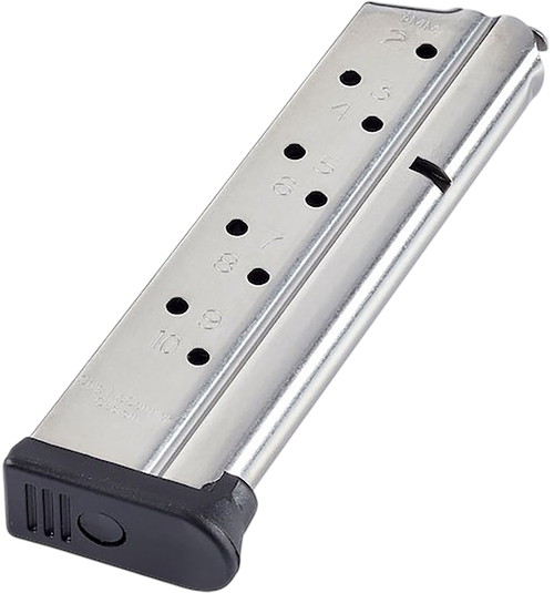 CMC Products MRP9FS10 Range Pro  10rd 9mm Fits 1911 Full Size Stainless/Black Fluoropolymer