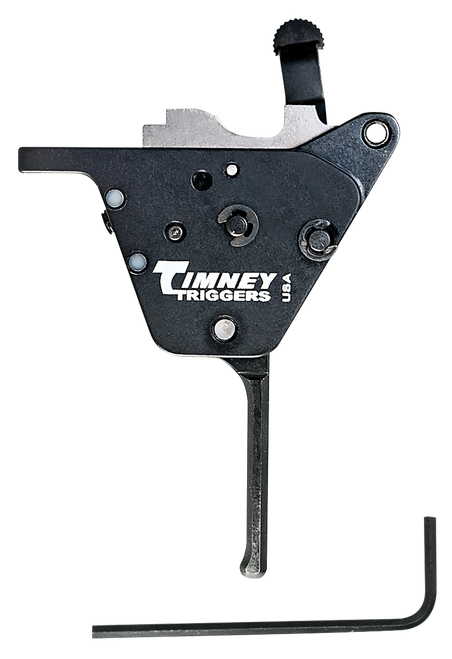 Timney Triggers CZ457ST Replacement Trigger  Straight Trigger with .10-2 lbs Draw Weight & Black Oxide Finish for CZ 457