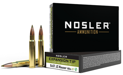Nosler 40643 E-Tip  8mmMauser 180gr E Tip Lead Free 20 Per Box/10 Case