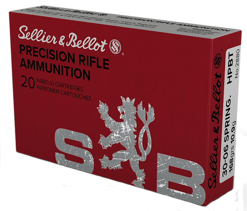 Sellier & Bellot SB3006D Rifle  30-06Springfield 168gr Hollow Point Boat Tail 20 Per Box/20 Case