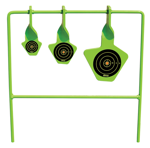 SME SMEST22 Spinning Target  Rimfire Pistol/Rifle Steel Black/Green Bullseye Illustration Impact Enhancement Motion