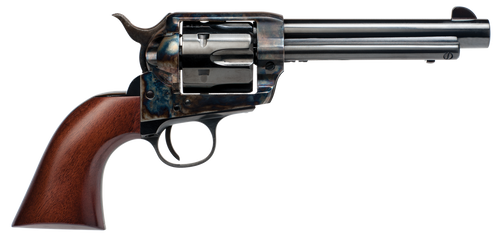 Cimarron PP411 Frontier Pre-War 1896-1940 45 Colt (LC) 6 Shot, 5.50" Blued Steel Barrel, Blued Cylinder, Color Case Hardened Steel Frame, Walnut Grip, Exposed Hammer