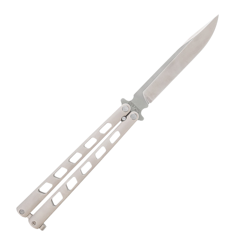 Cold Steel CSFL43ARC Arc Angel Balisong Butterfly 5.45" Folding Clip Point Plain Satin S35VN SS Blade, Aluminum Handle