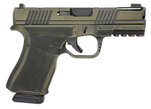 Black Rain Ordnance FLP9MMBGB   Compact Frame 9mm 15+1 4" Stainless Steel Slide