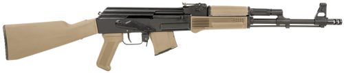 Arsenal SAM7R-62FDEM SAM7R  7.62x39mm 10+1 16.25" Black Chrome Lined Steel Barrel, Black Steel Receiver, Fixed Flat Dark Earth Synthetic Stock & Polymer Grip
