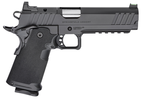 Springfield Armory PH9119AOS Prodigy DS  9mm Luger 20+1 5" Stainless Match Grade Bull Barrel, Black Cerakote Optic Cut/Serrated Carbon Steel Slide & Frame w/Beavertail, Black Polymer Grip, Right Hand