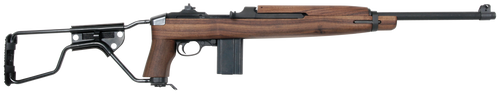 Auto-Ordnance AOM150 M1 Carbine Paratrooper 30 Carbine  18" Barrel 15+1, Black Parkerized Metal Finish, Black Folding Stock, Wood Grip, Crossbolt Safety