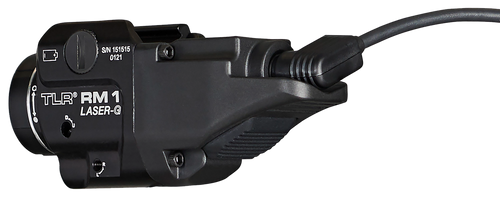 Streamlight 69443 TLR-1 RM w/Laser Black Anodized Aluminum, 500 Lumens White LED Bulb/Green Laser, 210 Meters Beam, Picatinny Rail Mount