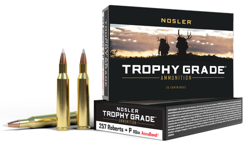 Nosler 60010 Trophy Grade  257Roberts 110gr Nosler AccuBond 20 Per Box/10 Case