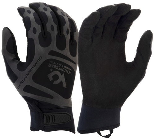 Pyramex VGTG10BXL Compression Training Black Synthetic Leather XL Hook & Loop