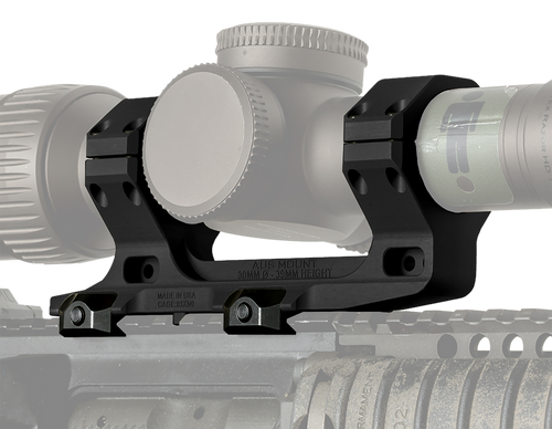 Reptilia LLC 100116 AUS Optic Mount Black 7075-T6 Aluminum 30mm Tube Mil-Spec 1913 Picatinny Rail Mount