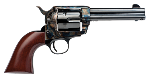 Cimarron PP410 Frontier Pre-War 1896-1940 45 Colt (LC) 6 Shot, 4.75" Blued Steel Barrel, Blued Cylinder, Color Case Hardened Steel Frame, Walnut Grip, Exposed Hammer