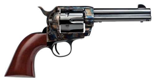 Cimarron PP410 Frontier Pre-War 1896-1940 45 Colt (LC) 6 Shot, 4.75" Blued Steel Barrel, Blued Cylinder, Color Case Hardened Steel Frame, Walnut Grip, Exposed Hammer