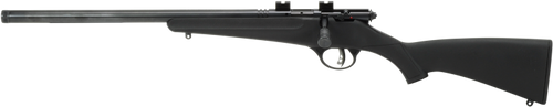Savage Arms 13841 Rascal FLV-SR Youth 22 LR 1rd 16.12" Matte Blued Heavy Barrel, Matte Blued Carbon Steel Receiver, Black Synthetic Stock, Left Hand