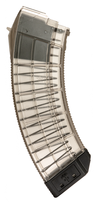 US Palm MA1120A Standard  30rd 7.62x39mm Fits AK-47 Clear w/ Black Floor Plate