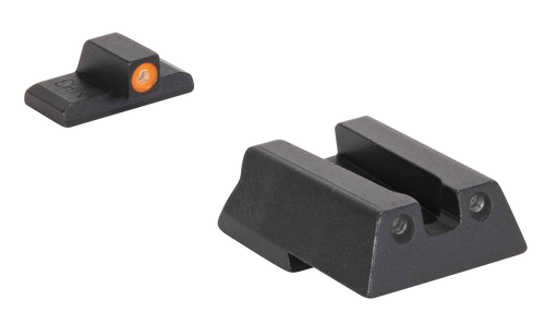 Meprolight USA 415453131 Hyper-Bright  Green Tritium Orange Outline Front Sight-Green Tritium Black Outline Rear Sight HK VP9/HK45/HK45C