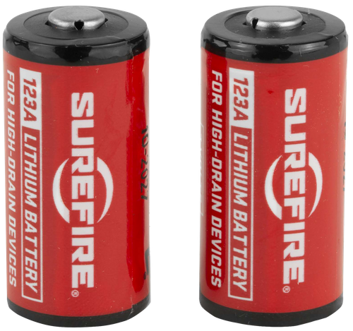 SureFire SF2CB 123A Batteries  Red/Black 3.0 Volts 1,500 mAh (2) Single Pack