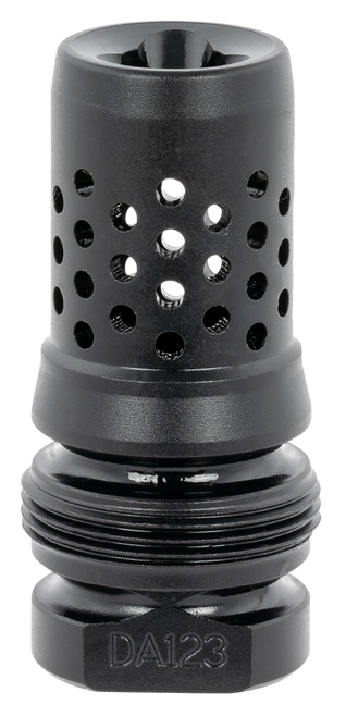 Dead Air DA123 Xeno Muzzle Brake Black Nitride 4140 Steel with 1/2"-28 tpi Threads
