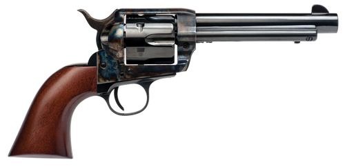 Cimarron PP401 Frontier Pre-War 1896-1940 38 Special/357 Mag 6 Shot, 5.50" Blued Steel Barrel, Blued Cylinder, Color Case Hardened Steel Frame, Walnut Grip, Exposed Hammer