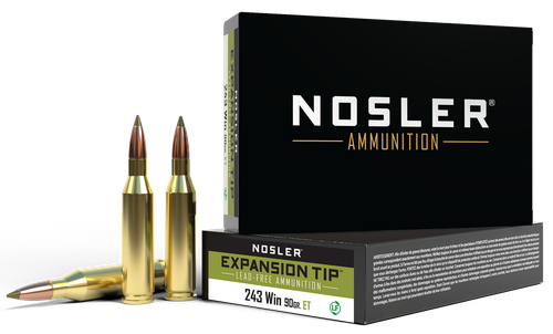 Nosler 40030 E-Tip Lead Free 243Win 90gr E Tip Lead Free 20 Per Box/10 Case